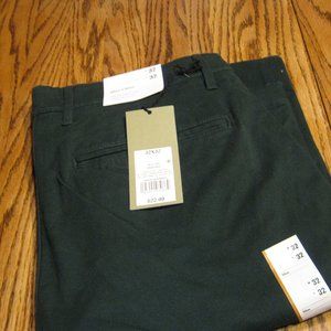 NWT GOODFELLOW Hennepin Chino Men's Slim Chino Pants Green Size 32x32